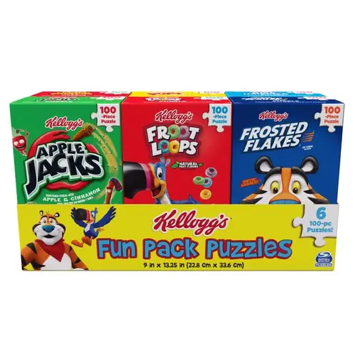 Spin Master 6062175 Fun Pack Puzzles Kellogg's Cereal Multicolored Multicolored