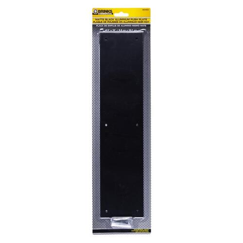 Brinks Commercial BC41022 Push Plate 15" L Matte Black Stainless Steel Matte