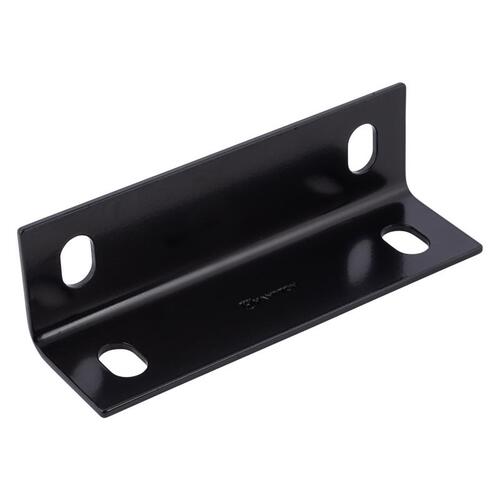 Corner Brace 7" H X 2.10" W X 1/8" D Black Steel Inside/Outside Black