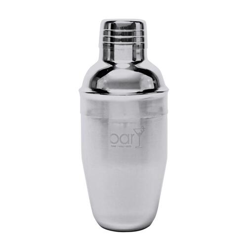 BarY3 VIO-0092 Cocktail Shaker 12 oz Silver Stainless Steel Silver