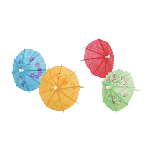 Viovia VIO-0104 Umbrella Appetizer Picks Assorted Polypropylene Assorted