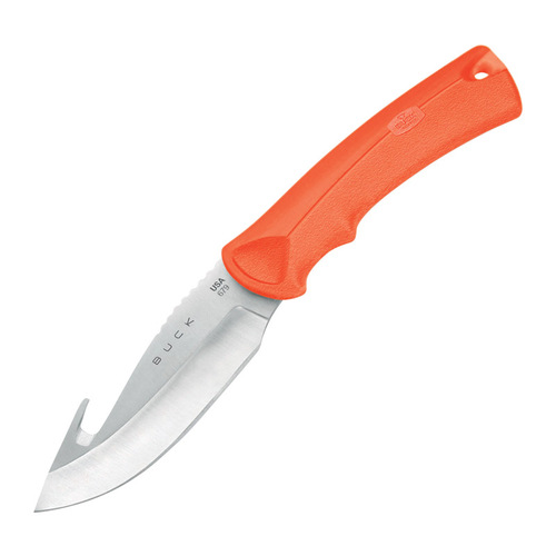 Buck Knives 7522 Fixed Blade Knife BuckLite Max Large Guthook Orange 420 HC Stainless Steel 8.75"