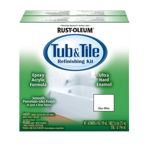 Rust-Oleum 384165-XCP4 Tub and Tile Refinishing Kit Specialty Gloss ...