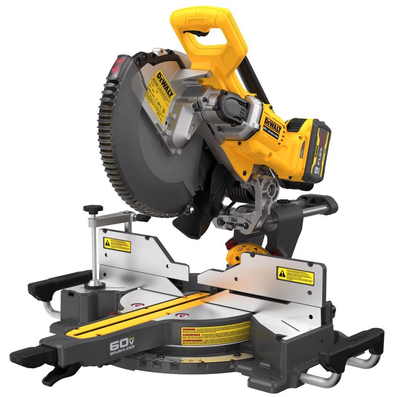 DEWALT DCS781X1 Sliding Miter Saw Flexvolt 60 V 12" Cordless Brushless Kit (Battery & Charger)