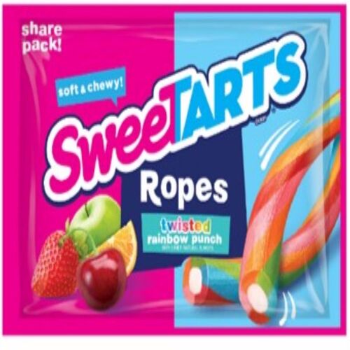 Sweetarts 71512-XCP12 Candy Soft and Chewy Ropes Twisted Rainbow Punch 3.5 oz - pack of 12