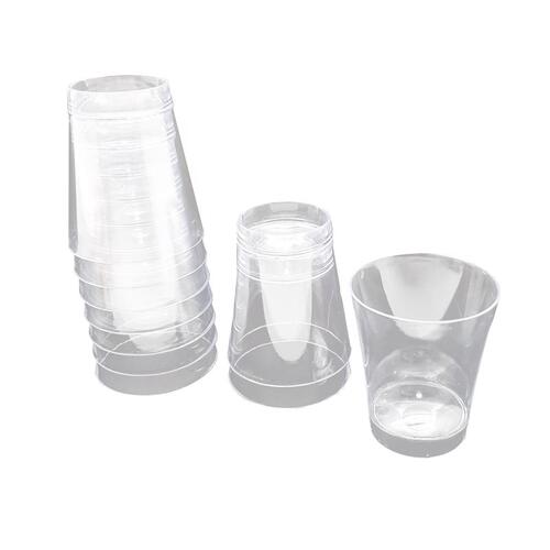 Disposable Shot Glass 2 oz Clear Plastic Clear