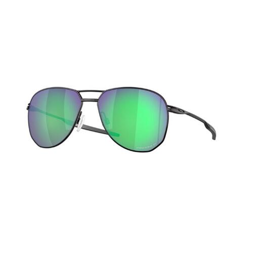 Oakley OO4147-0957 Polarized Sunglasses Contrail Black/Green Black/Green