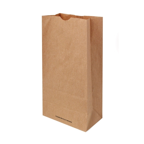 Shopping Bag 11" H X 3" W X 5" L Paper 400 pk 8 lb Brown