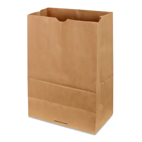 Shopping Bag 17" H X 7" W X 12" L Paper 500 pk 57 lb Brown