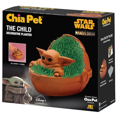 Chia Pet CP942A16 Decorative Planter The Mandalorian - The Child Baby Yoda Clay Brown