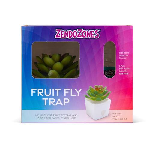 Fruit Fly Trap ZendoZones 1 box White - pack of 6