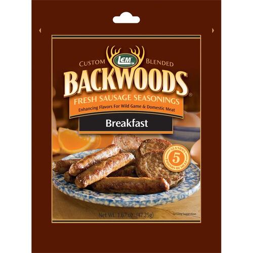 LEM 9002 Breakfast Sausage Backwoods 1.67 oz Boxed