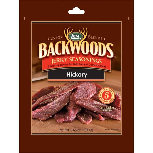LEM 9154 Jerky Seasoning Backwoods Hickory 3.65 oz Boxed