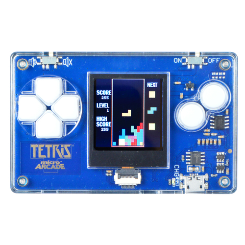 Super Impulse 366 Mini Tetris Micro Arcade Plastic Blue/White 1 pc Blue/White