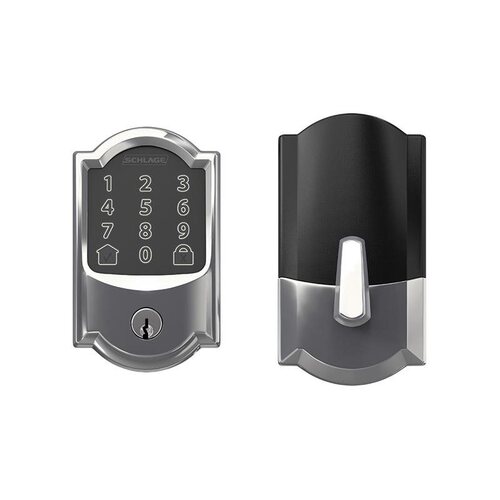 Schlage BE489WB-BOX-CAM-625 Encode Smart WiFi Deadbolt, Camelot Style, Polished Chrome