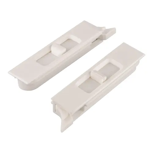 Silver Line Snap-In Tilt Latch Scallop Nose Left and Right Hand Set (Pair) White