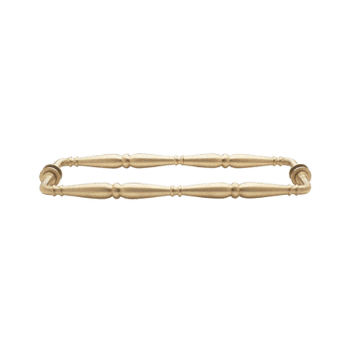 Satin Brass Victorian Style 18" Back-to-Back Towel Bar