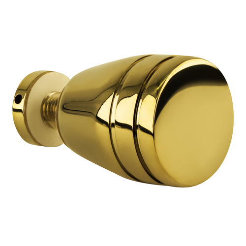 Single Sided Deluxe Series Knob Polished Brass