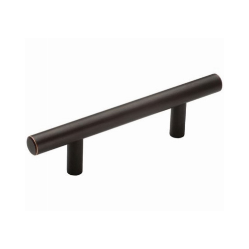 Cabinet Pull, 5-3/8 in L Handle, Carbon Steel, Oil-Rubbed Bronze - pack of 5