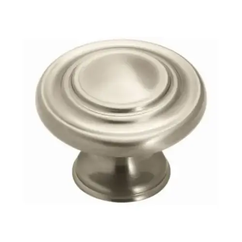 Pack of 10 1-5/16" (33 mm) Diameter Inspirations Cabinet Knob Satin Nickel Finish
