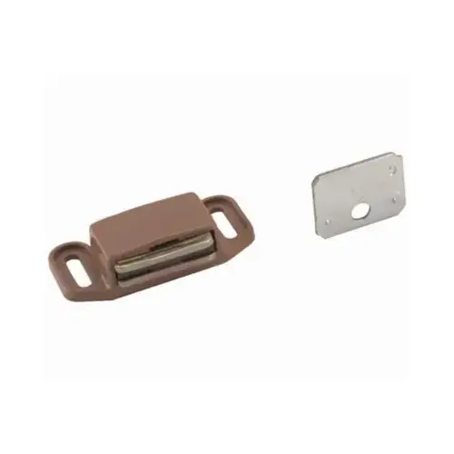 Magnetic Catch 1-1/8" W X 2" D Tan Plastic Tan