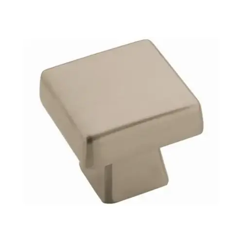 Cabinet Knob Blackrock Collection Square 1" Satin Nickel Satin Nickel - pack of 10