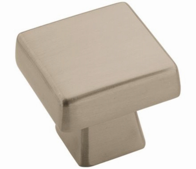 Amerock BP55271G10 Cabinet Knob Blackrock Collection Square 1" Satin Nickel Satin Nickel