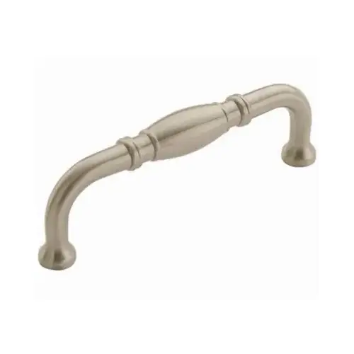 Cabinet Barrel Pull For Kitchen And Bathroom Hardware 3 3/4" Center to Center Satin Nickel