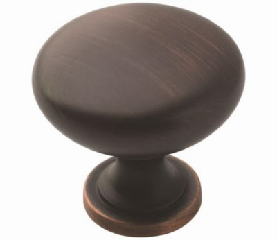 Amerock TEN53005ORB Allison Value 1-1/4 in (32 mm) Diameter Oil-Rubbed Bronze Cabinet Knob - 10 Pack