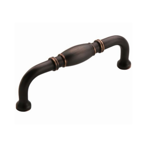 Cabinet Barrel Pull For Kitchen And Bathroom Hardware 3 3/4" Center to Center Oil Rubbed Bronze