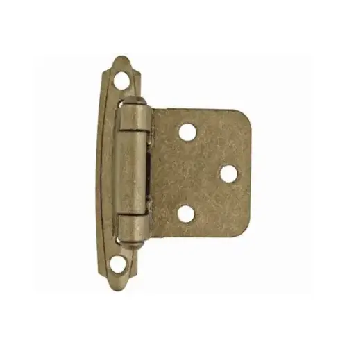 Cabinet Hinge, 110 deg Hinge Opening, Self-Closing Close, Champagne Bronze