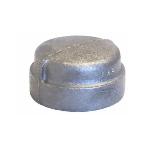 Galvanized Pipe Cap, 3 In.