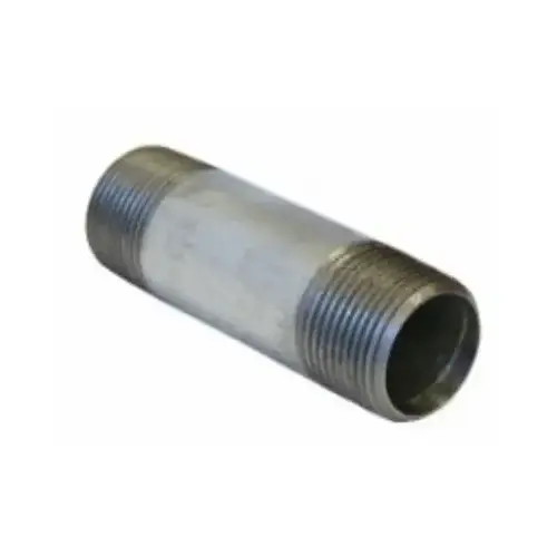 Galvanized Pipe Nipple, Schedule 40, 3 x 12 In.