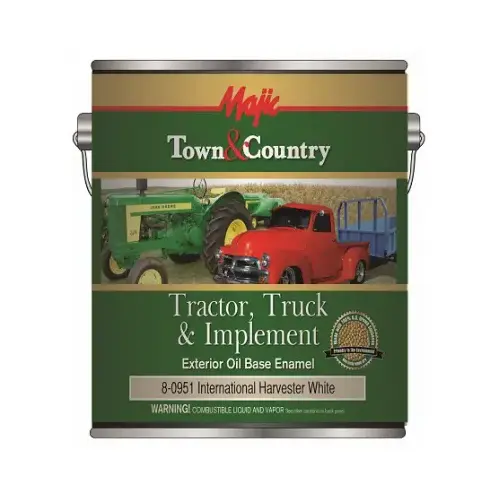 Town & Country Tractor, Truck & Implement Enamel Paint, Oil Base, International Harvester White, Gallon