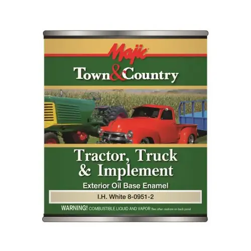 Town & Country Tractor, Truck & Implement Enamel Paint, Oil Base, International Harvester White, Qt.