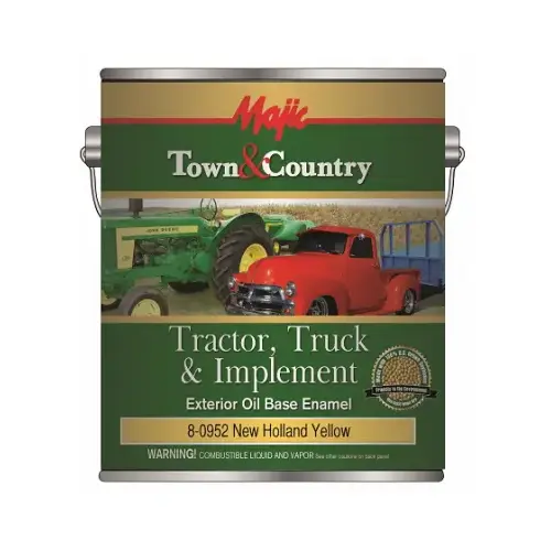 Town & Country Tractor, Truck & Implement Enamel Paint, Oil Base, New Holland Yellow, Gallon