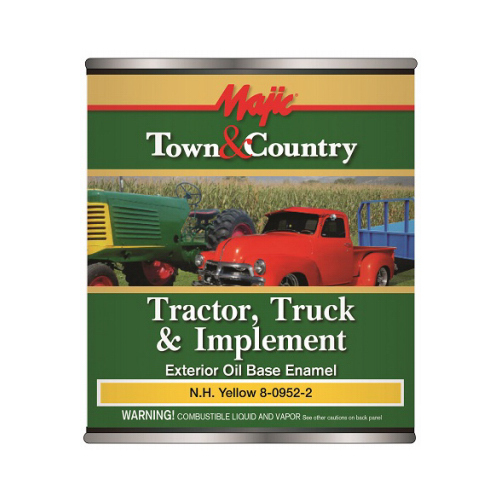 Town & Country Tractor, Truck & Implement Enamel Paint, Oil Base, New Holland Yellow, Qt.