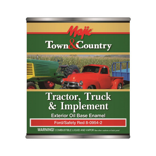 Town & Country Tractor, Truck & Implement Enamel Paint, Oil Base, Ford Red, Qt.