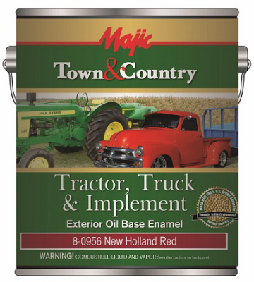 TRUE VALUE MFG COMPANY 8-0956-1 Town & Country Tractor, Truck & Implement Enamel Paint, Oil Base, New Holland Red, Gallon