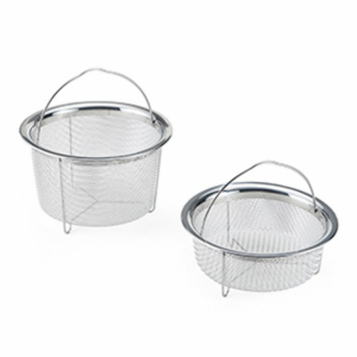 LIFETIME BRANDS 5252247 Mesh Steamer Basket  pair