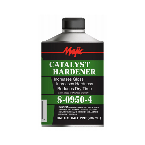 Majic Paints 8-0950-4 Catalyst Hardener, Clear, 0.5 pt, Bottle