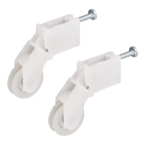 Brixwell 10-394-2 Patio Screen Door Nylon Roller Assembly Pair Gray