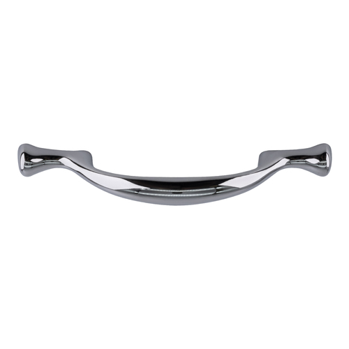 Curved Cabinet Drawer Pull 3" Center To Center  For Kitchen And Cabinet Hardware Polished Chrome