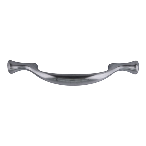 Curved Cabinet Drawer Pull 3" Center To Center  For Kitchen And Cabinet Hardware Brushed Chrome