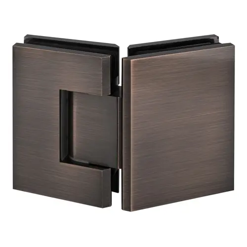 Brixwell H135GTGAACP Adjustable Designer Series Glass To Glass Door Hinge 135 Degree Antique Copper