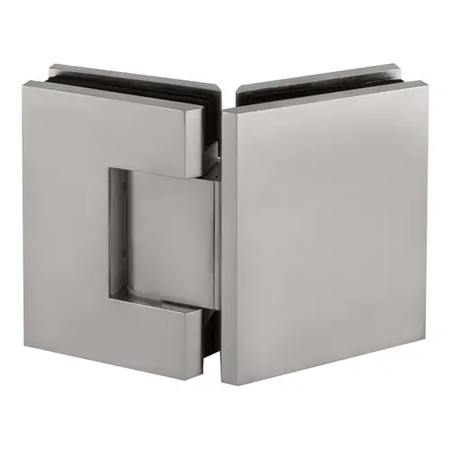 Brixwell H135GTGASA Adjustable Designer Series Glass To Glass Door Hinge 135 Degree Satine