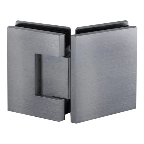Brixwell H135GTGASC Adjustable Designer Series Glass To Glass Door Hinge 135 Degree Satin-Chrome