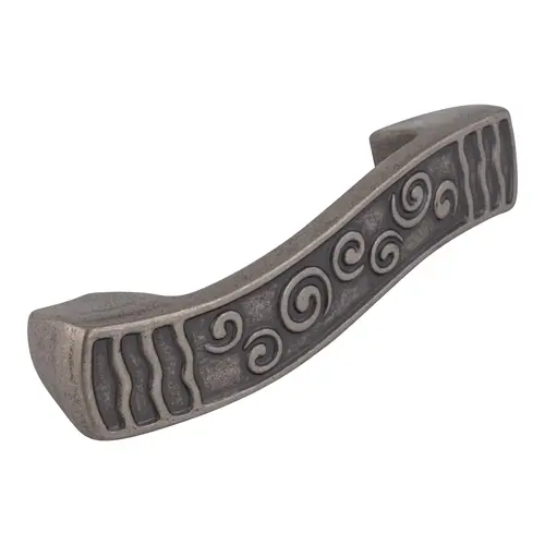 Decorative Arch Cabinet Pull 3" Center To Center Weathered Nickel - pack of 2