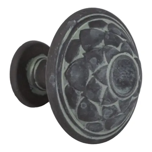 Padma Traditional Alloy Cabinet Knob 1-5/16" Diameter  Viridian Slate - pack of 2