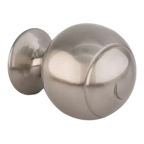 Transitional Cabinet Knob For Kitchen And Home Hardware 1-9/16" Dia Satin Nickel